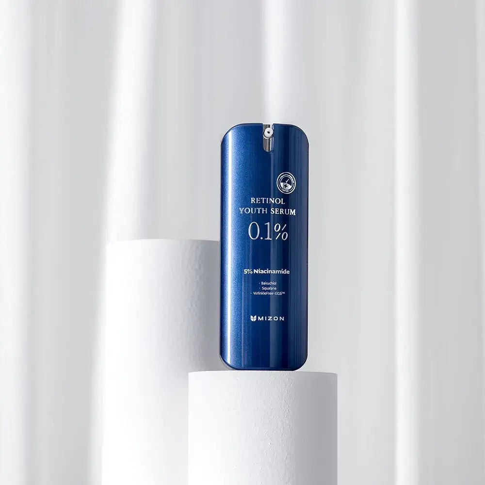 MIZON 0,1% Retinol Jugendserum - Gesichtsserum mit Retinol und Niacinamid zur Glättung der Hauttextur und Reduzierung der Porengröße - 28 g