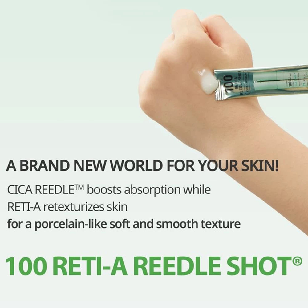 VT COSMETICS 100 Reti-A Reedle Shot Serum für Ausstrahlung und Feuchtigkeit, 2ml x 10 Stück