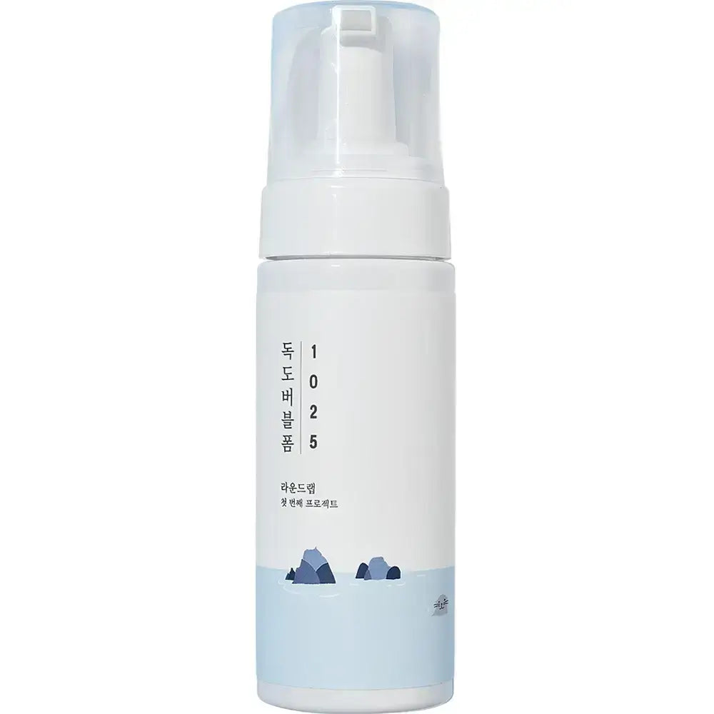 ROUND LAB 1025 Dokdo Bubble Foam - Reinigungsschaum mit Tiefseewasser und Hyaluronsäure, reinigt Unreinheiten und Talg, spendet Feuchtigkeit - 150 ml