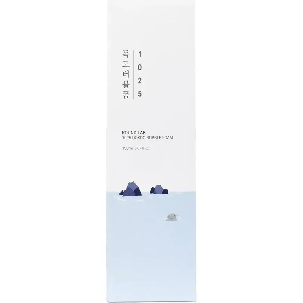 ROUND LAB 1025 Dokdo Bubble Foam - Reinigungsschaum mit Tiefseewasser und Hyaluronsäure, reinigt Unreinheiten und Talg, spendet Feuchtigkeit - 150 ml