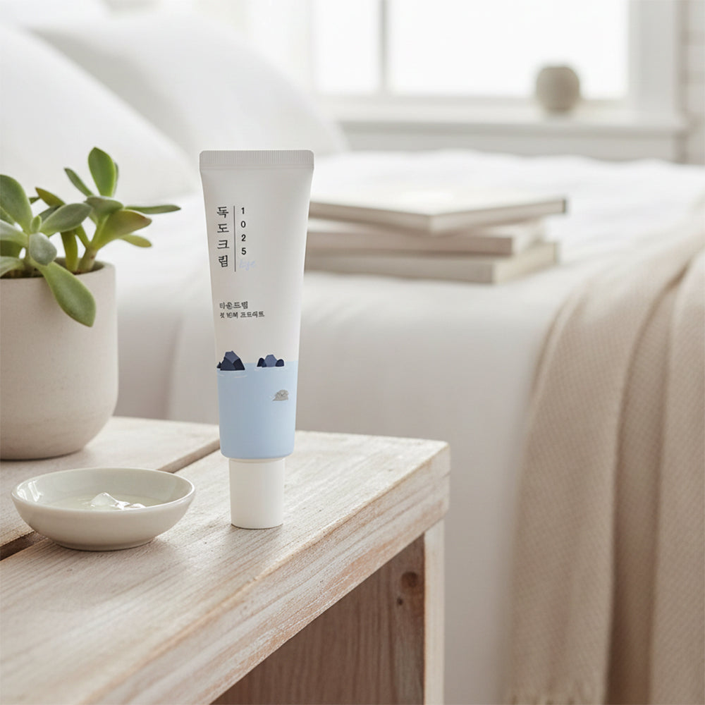 ROUND LAB 1025 Dokdo - Augencreme mit Niacinamid und Hyaluronsäure für Feuchtigkeitspflege und Hautkomfort - 30 ml