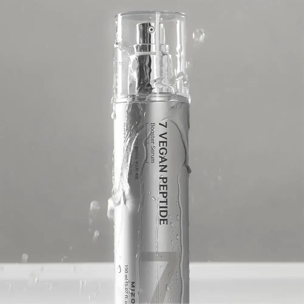 MIZON 7 Vegan Peptid-Booster-Serum - Gesichtsserum mit 7 veganen Peptiden und Hyaluronsäure für Hautfeuchtigkeit und Komfort - 150 ml