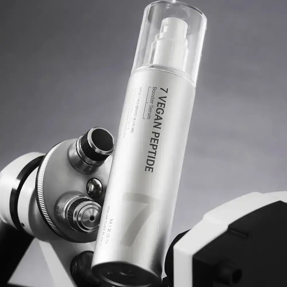 MIZON 7 Vegan Peptid-Booster-Serum - Gesichtsserum mit 7 veganen Peptiden und Hyaluronsäure für Hautfeuchtigkeit und Komfort - 150 ml