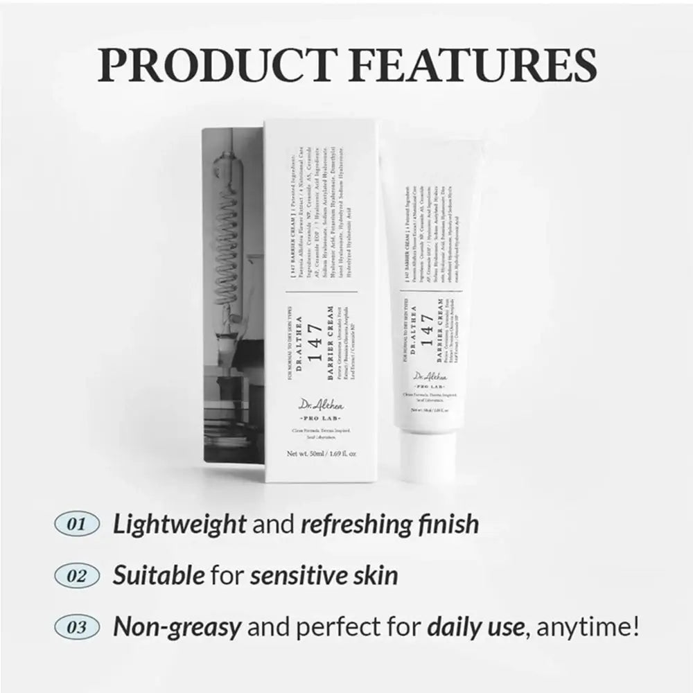 INCI der Dr. Althea 147 Barrier Cream auf der Packung