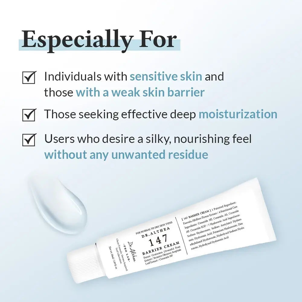 Textur der Dr. Althea 147 Barrier Cream
