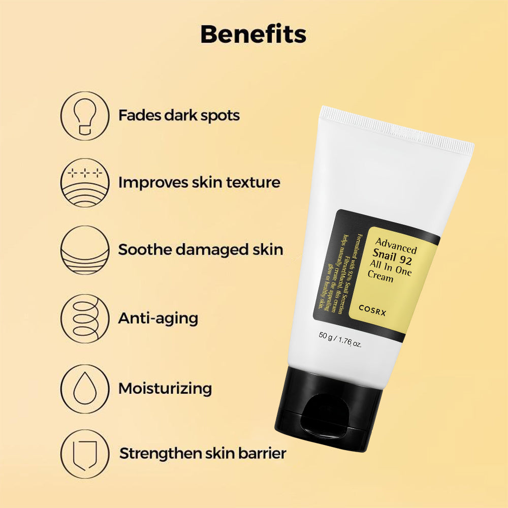 COSRX Advanced Snail 92 All in one Cream Tube, 50 gr