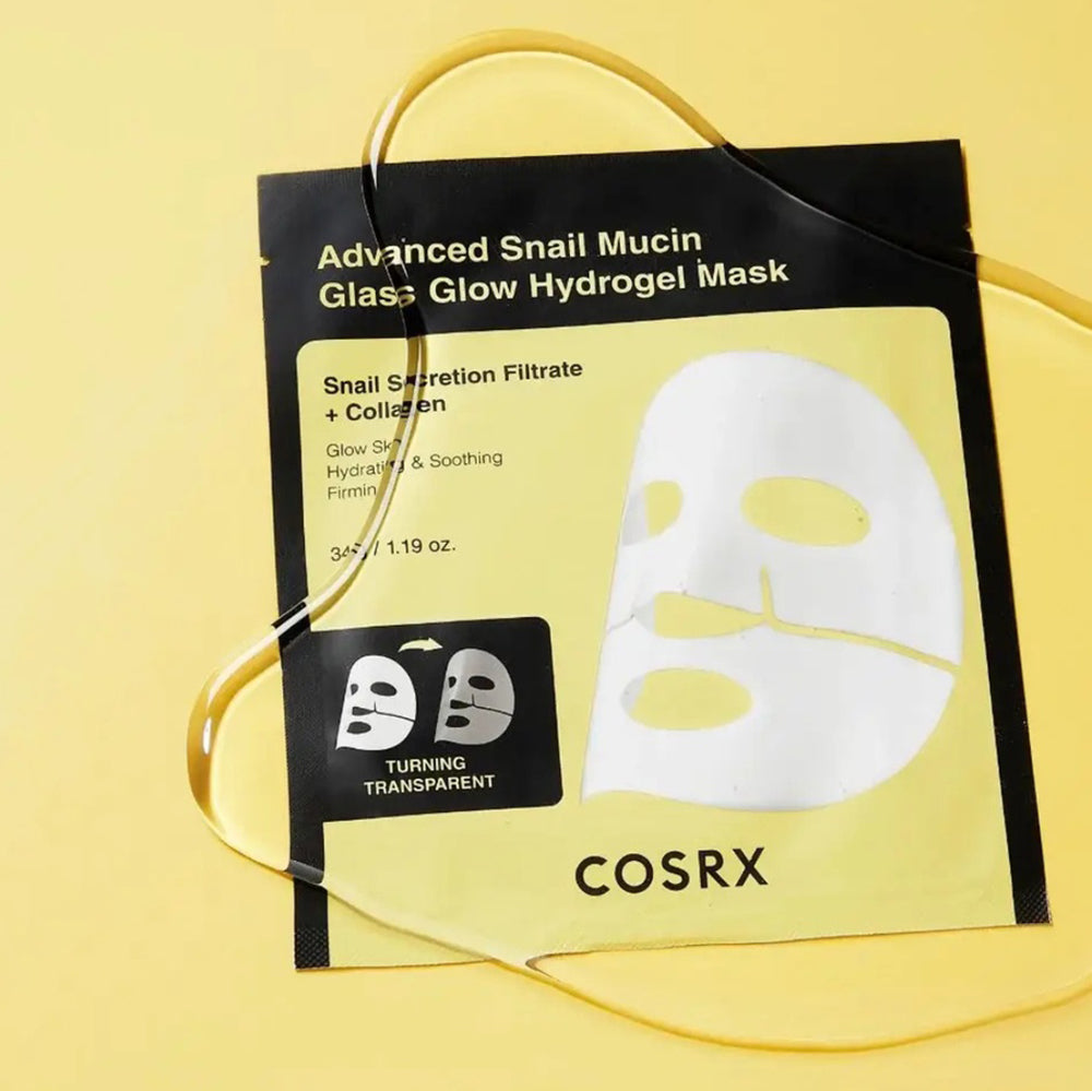 Advanced Snail Mucin Glass Glow Hydrogel Mask Masca de fata 34 gr