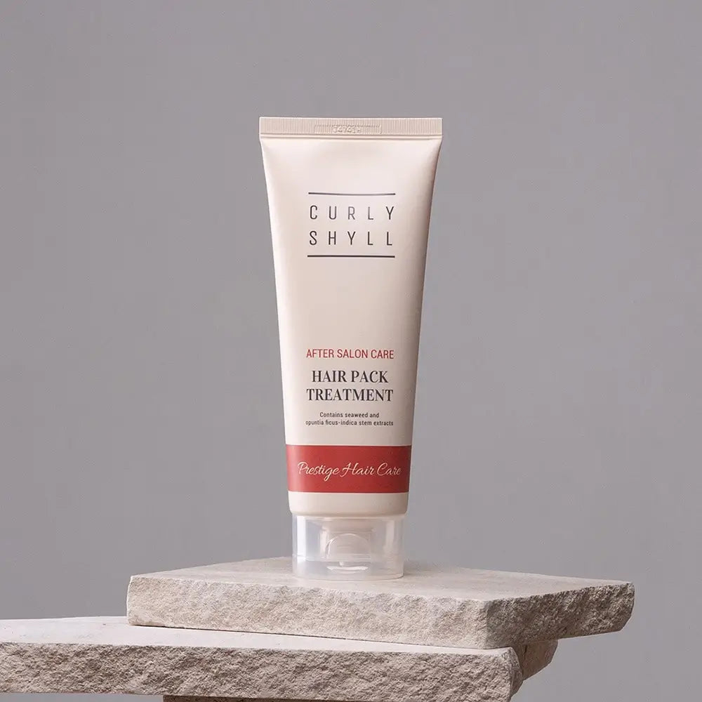 CURLY SHYLL Haarpackung nach dem Salonbesuch - Haarmaske mit Meeresalgenextrakt und Opuntia Ficus-Indica Stammextrakt zur Haarnährung und Feuchtigkeitspflege - 250 ml