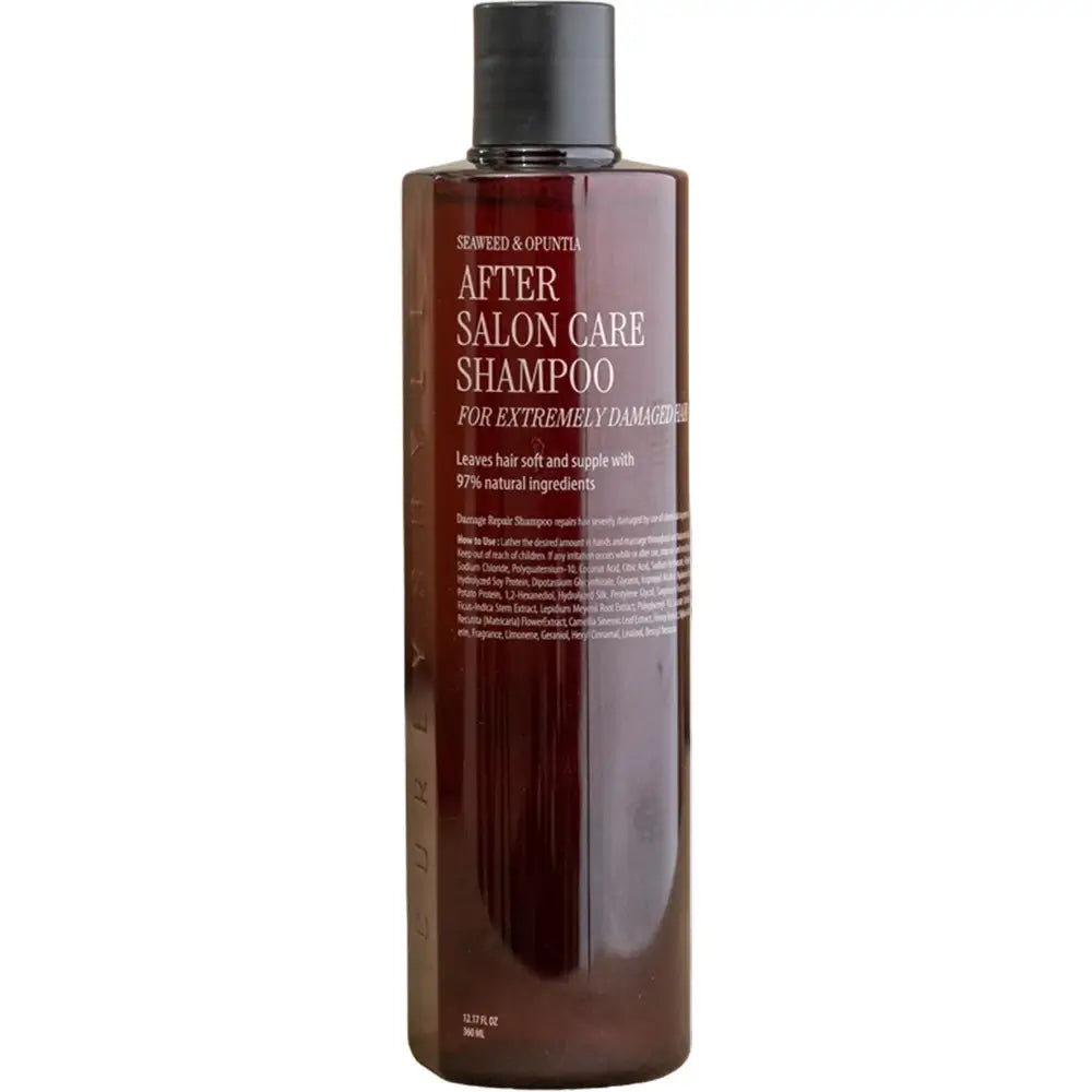 CURLY SHYLL After Salon Care Shampoo für geschädigtes Haar, intensive Nährpflege – tiefe Feuchtigkeit und Reparatur mit Meeresalgen und Hyaluronsäure, 360ml