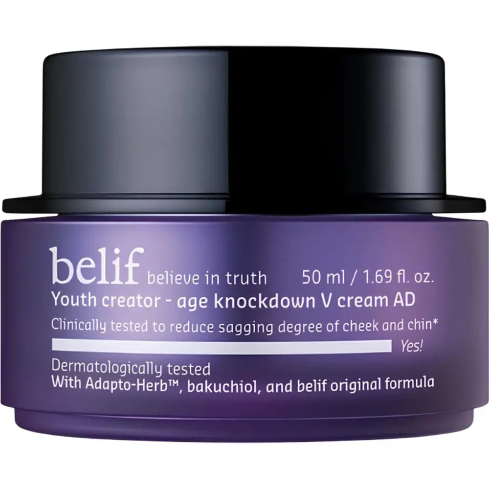 BELIF Age Knockdown V Cream AD - Gesichtscreme mit Bakuchiol und Tocopherol (Vitamin E) zur Revitalisierung der Haut und Erhaltung des Hautkomforts - 50 ml