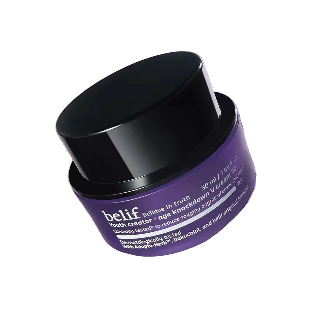 BELIF Age Knockdown V Cream AD - Gesichtscreme mit Bakuchiol und Tocopherol (Vitamin E) zur Revitalisierung der Haut und Erhaltung des Hautkomforts - 50 ml
