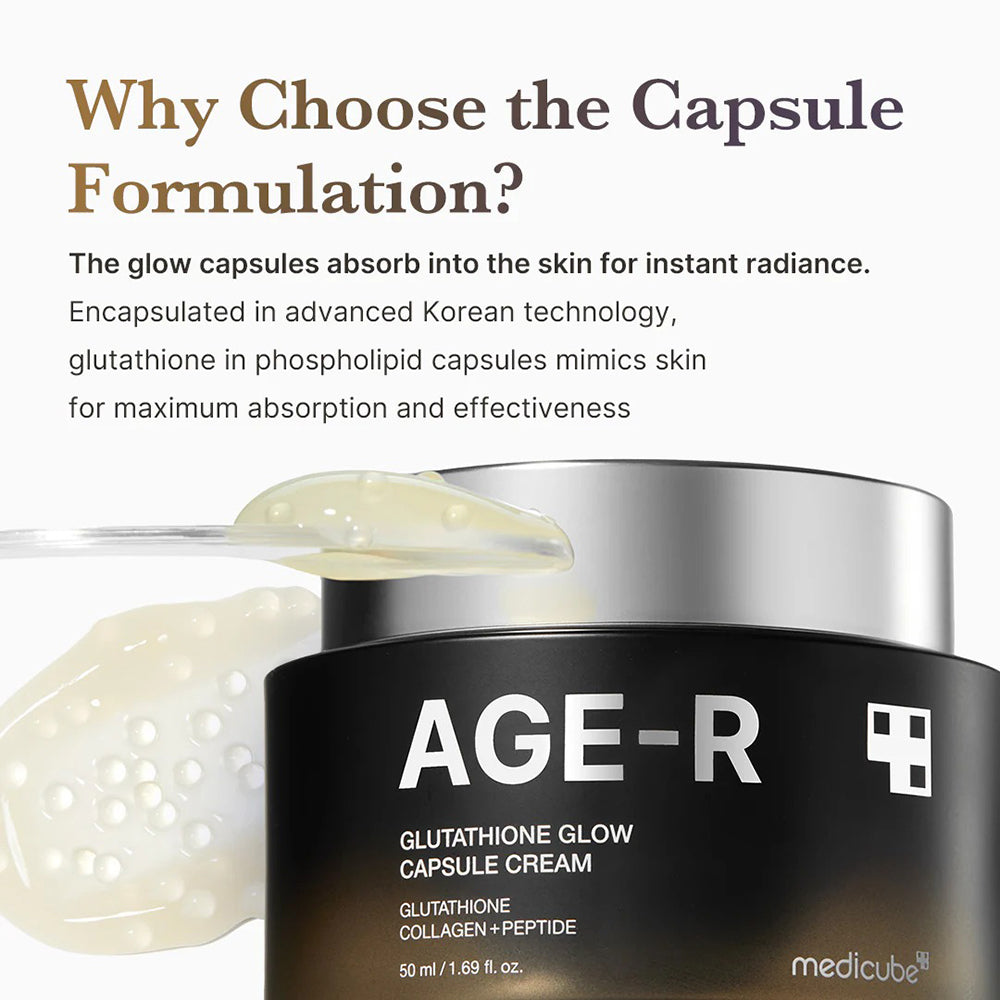 MEDICUBE Age-R Glutathione Glow Capsule Creme - Glanz und Feuchtigkeit, 50 ml