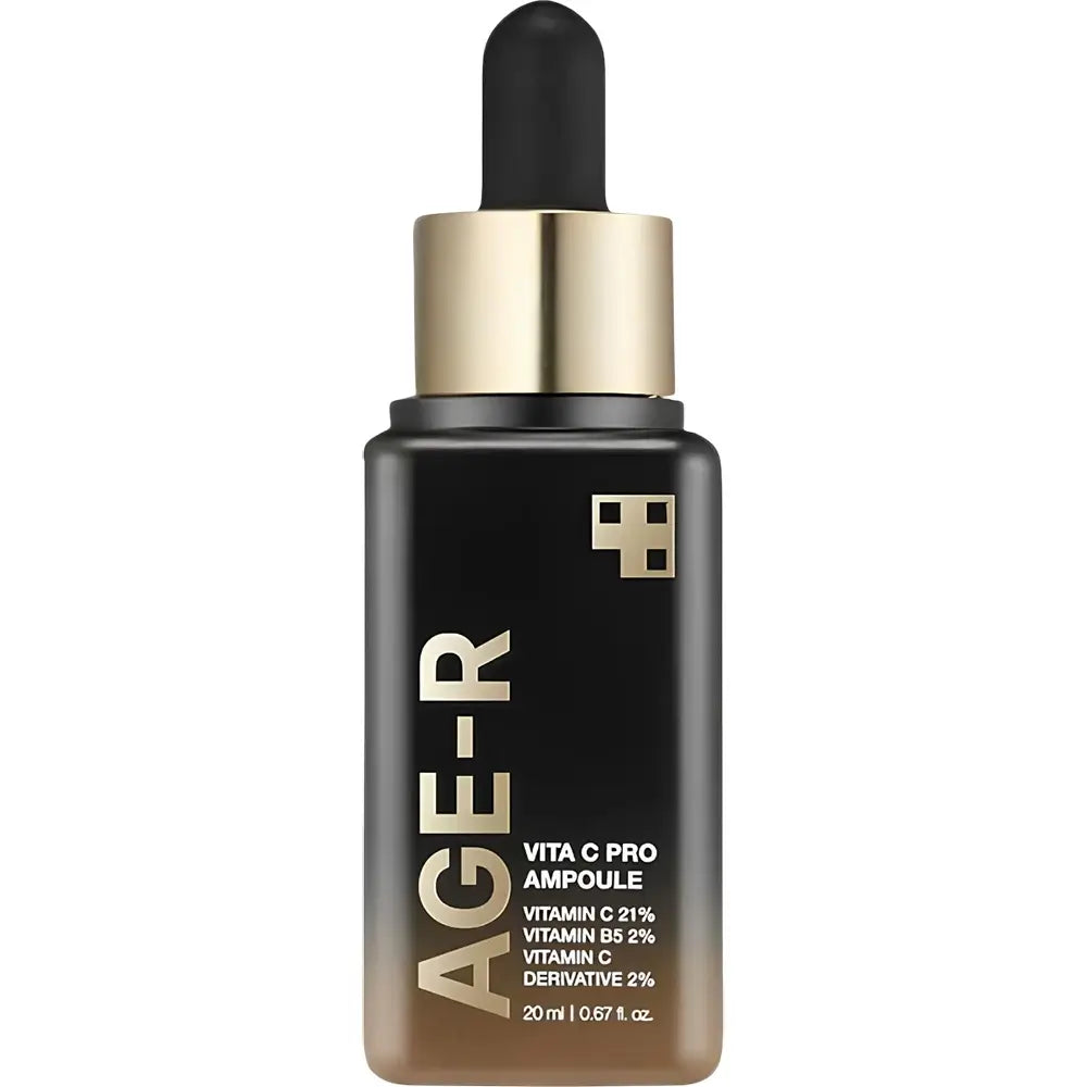 MEDICUBE Age-R Vita C Pro Ampoule - Gesichtsserum mit reinem Vitamin C und Panthenol zur Reduzierung von Pigmentflecken und zur Aufrechterhaltung der Hautfeuchtigkeit - 20 ml
