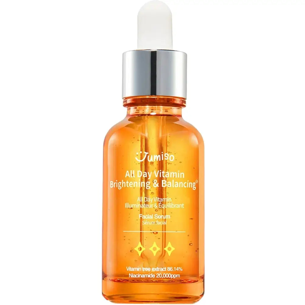 JUMISO All Day Vitamin Aufhellendes und Ausgleichendes Serum - Gesichtsserum mit Vitamin C und Niacinamid, das hilft, stumpfe Haut zu reduzieren und den Teint auszugleichen - 30 ml
