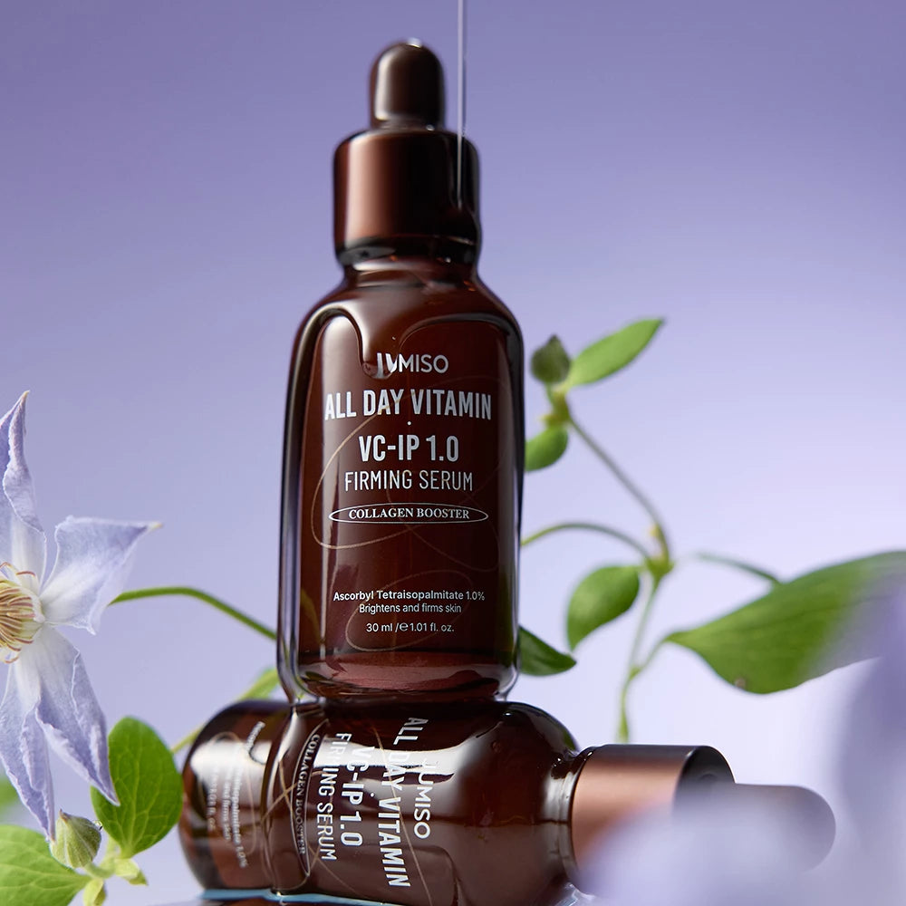 JUMISO All Day Vitamin VC-IP 1.0 Straffendes Serum - Gesichtsserum mit stabilisiertem Vitamin C (Ascorbyltetraisopalmitat) und Niacinamid zur Aufhellung des Hauttons und Reduzierung von Pigmentflecken - 30 ml