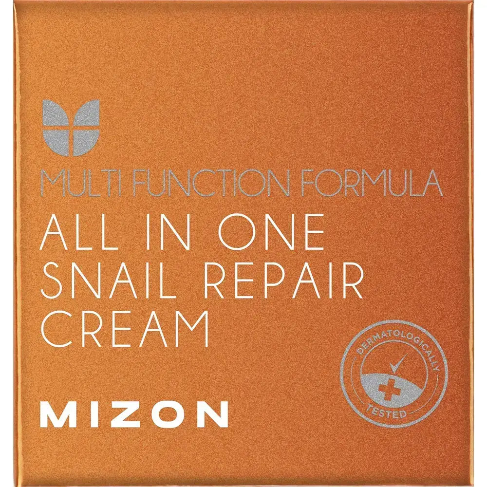 MIZON All In One Snail Repair Cream - Gesichtscreme mit Schneckensekretion und Centella Asiatica zur Feuchtigkeitspflege und Hautberuhigung - 75 ml