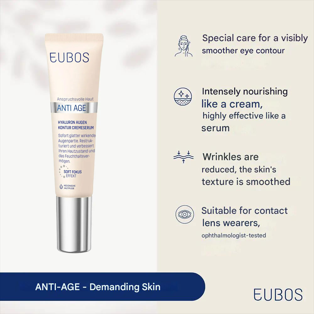 EUBOS Anti-Aging Hyaluron Augencreme-Serum