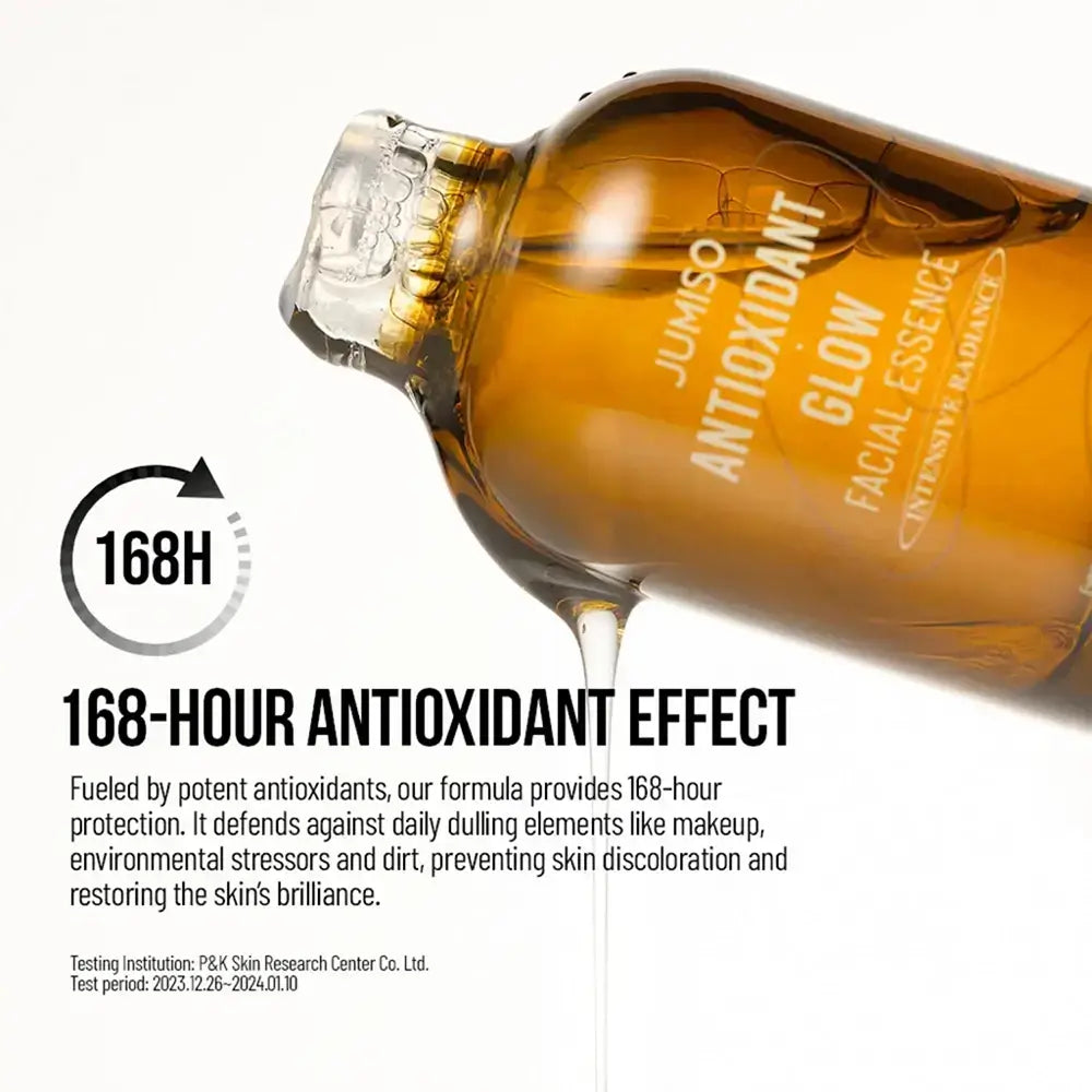 JUMISO Antioxidant Glow Gesichts-Essenz - mit Niacinamid und Alpha-Arbutin, zur Verbesserung des ungleichmäßigen Hauttons und zur Aufhellung von Hyperpigmentierung - 40 ml