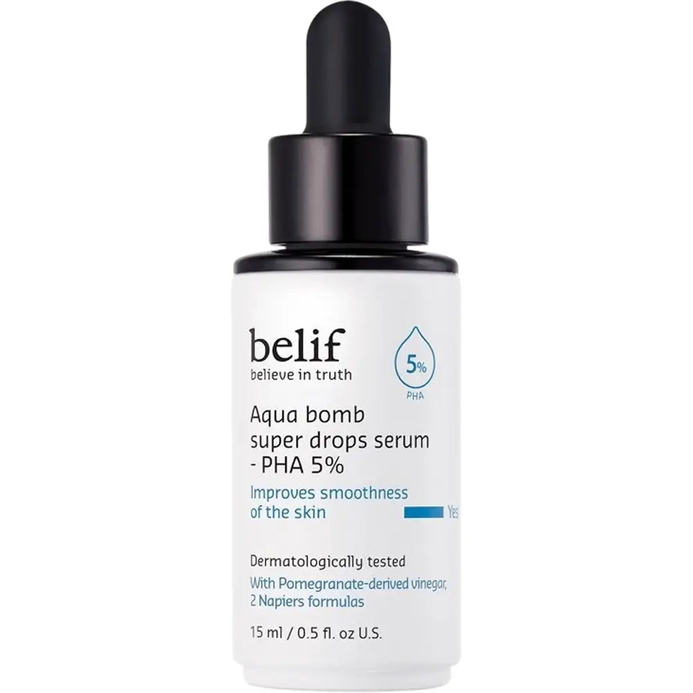 BELIF Aqua Bomb Serum für das Gesicht PHA 5% - Sanfte Peeling und intensive Feuchtigkeit, 15 ml