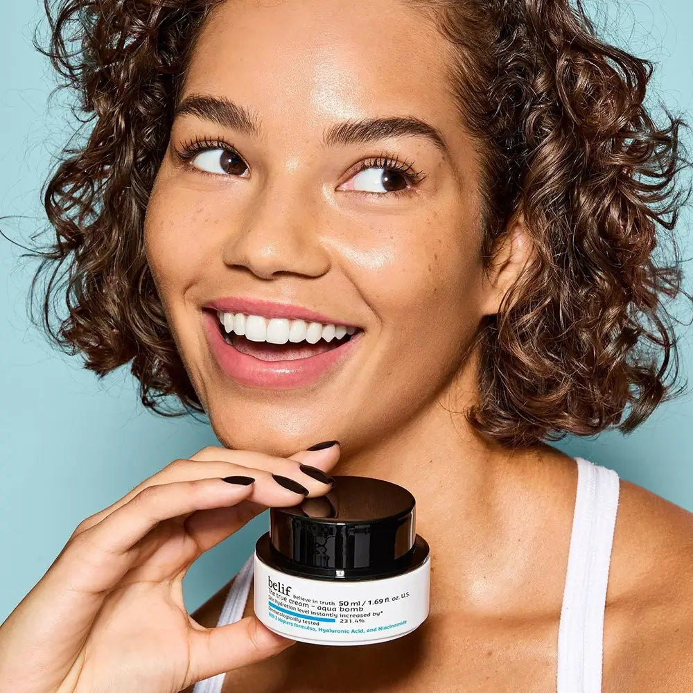 BELIF Aqua Bomb Die wahre Creme - Gesichtscreme mit Hyaluronsäure und Squalen zur Hydratisierung der Haut und zur Aufrechterhaltung des Gleichgewichts zwischen Wasser und Talg - 50 ml