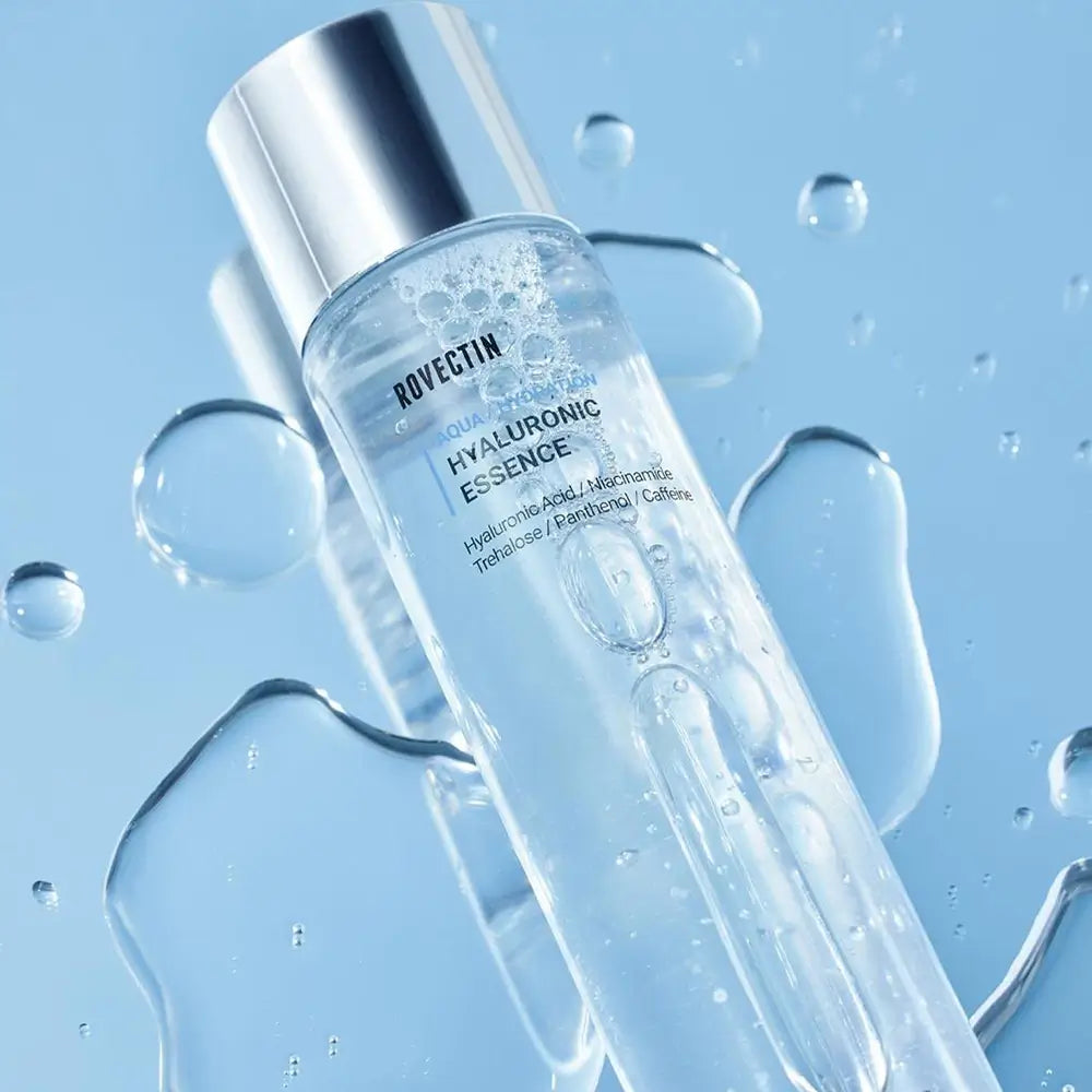 ROVECTIN Aqua Hyaluronic Essence - Essenz formuliert mit Hyaluronsäure und Niacinamid, die zur Hydratisierung der Haut und zur Erhaltung der Hautfestigkeit beiträgt - 180 ml