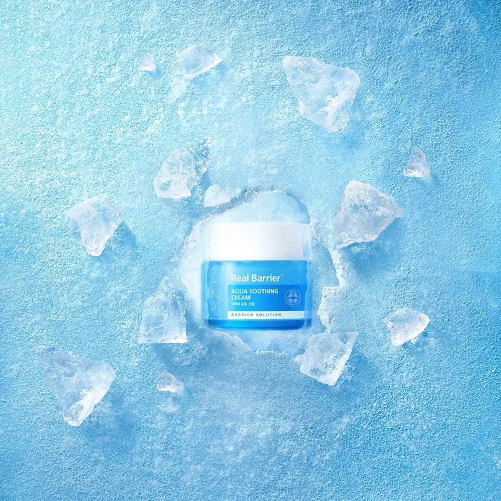REAL BARRIER Aqua Beruhigungscreme - Gesichtscreme mit Hyaluronsäure und Ceramiden, für Feuchtigkeit und Hautkomfort - 50 ml