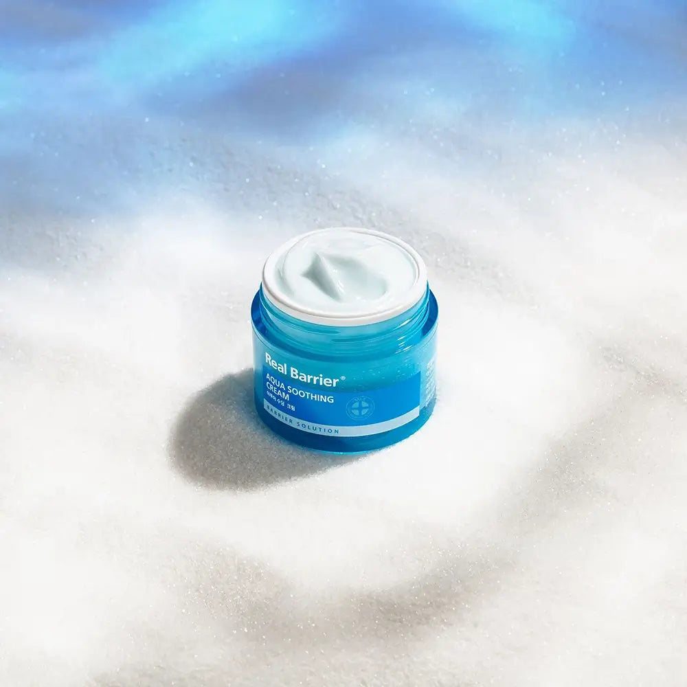 REAL BARRIER Aqua Beruhigungscreme - Gesichtscreme mit Hyaluronsäure und Ceramiden, für Feuchtigkeit und Hautkomfort - 50 ml
