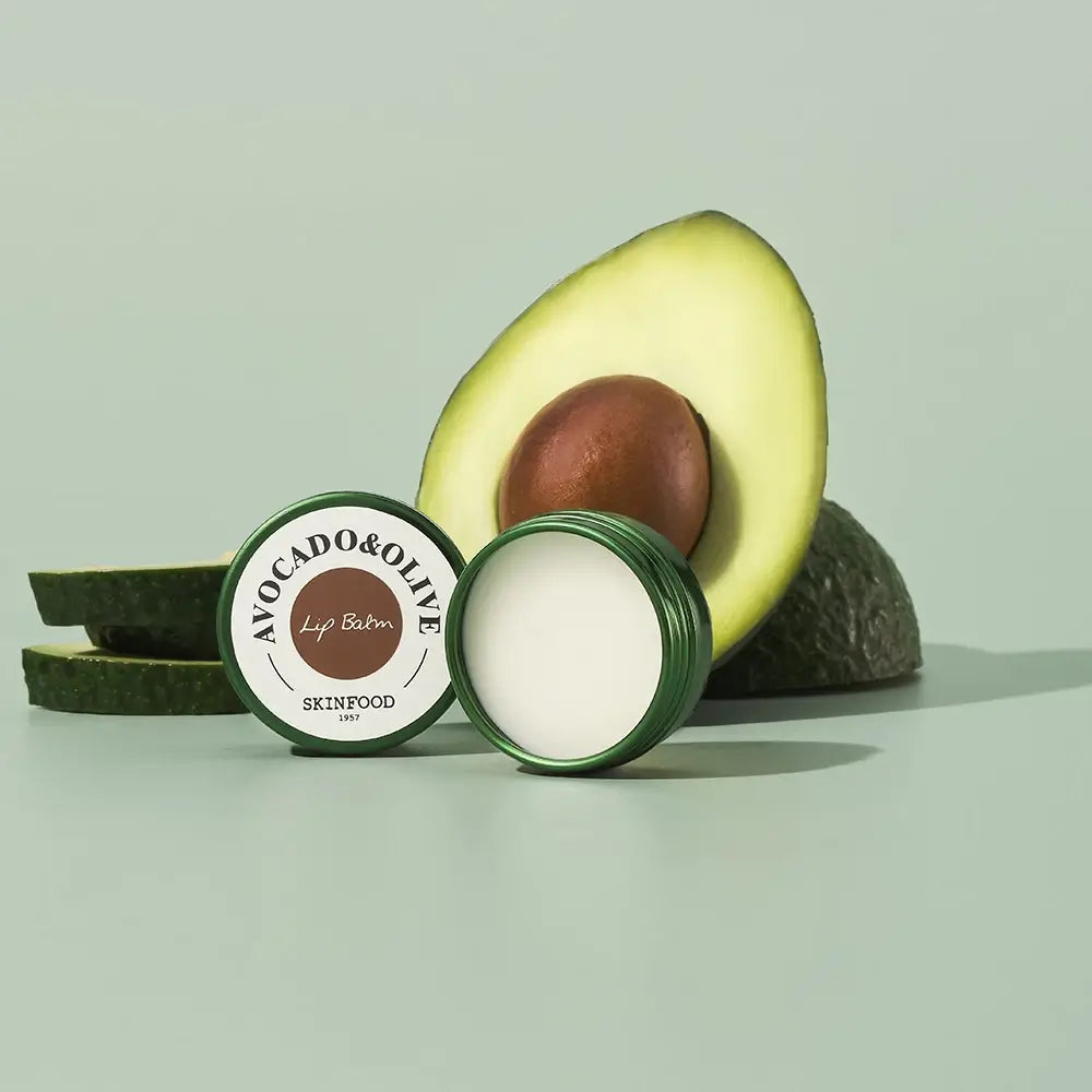 SKINFOOD Avocado & Olive - Lippenbalsam formuliert mit Avocado- und Olivenöl, das zur Befeuchtung der Lippen und zur Aufrechterhaltung des Komforts beiträgt - 12 ml