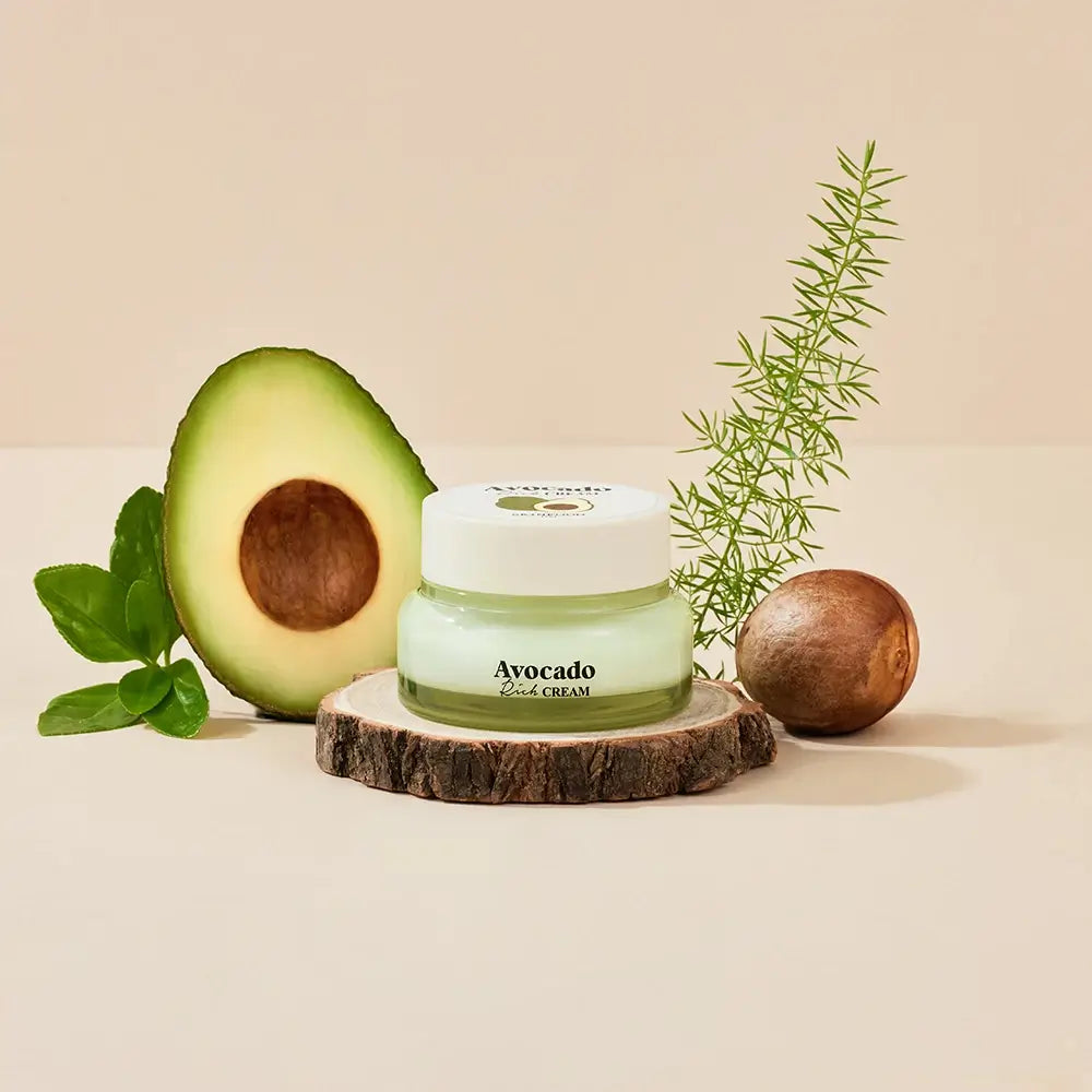SKINFOOD Avocado Rich Cream - Gesichtscreme mit Avocadoextrakt und Sheabutter für intensive Feuchtigkeit - 60 ml