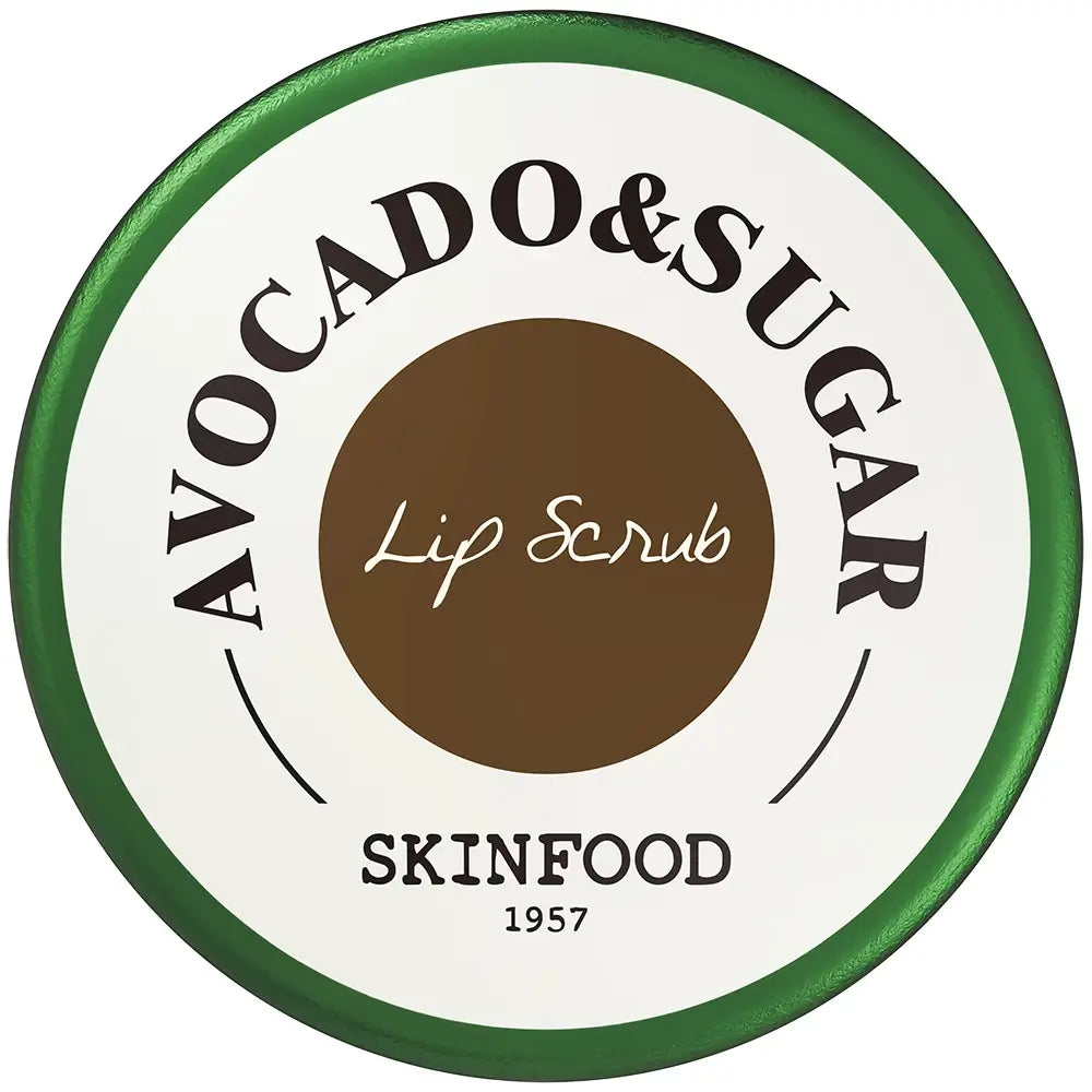 SKINFOOD Avocado und Zucker Lippenpeeling - Sanftes Peeling und intensive Feuchtigkeitspflege, 14 g