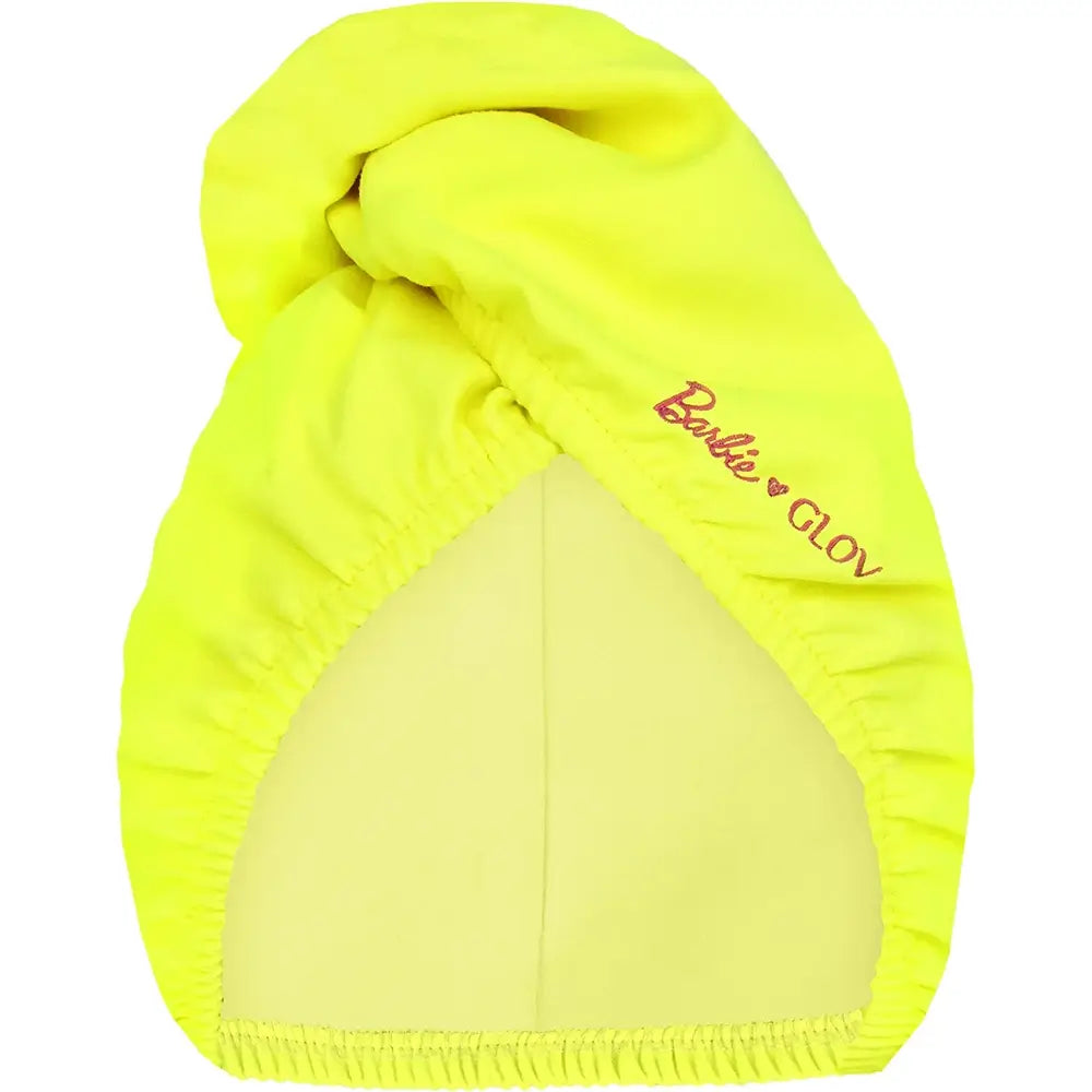 GLOV Barbie - Haarturban mit 2-mal schnellerer Saugfähigkeit als herkömmliche Baumwollhandtücher, ideal für Reisen, Fitnessstudio, Make-up und Hautpflegeroutine - Limette