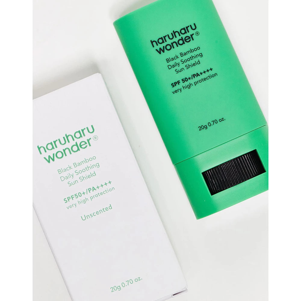 HARUHARU WONDER Schwarzer Bambus Tägliches Beruhigendes Sonnenschild Creme Gesichtscreme - Schutz und Feuchtigkeit, 20 g