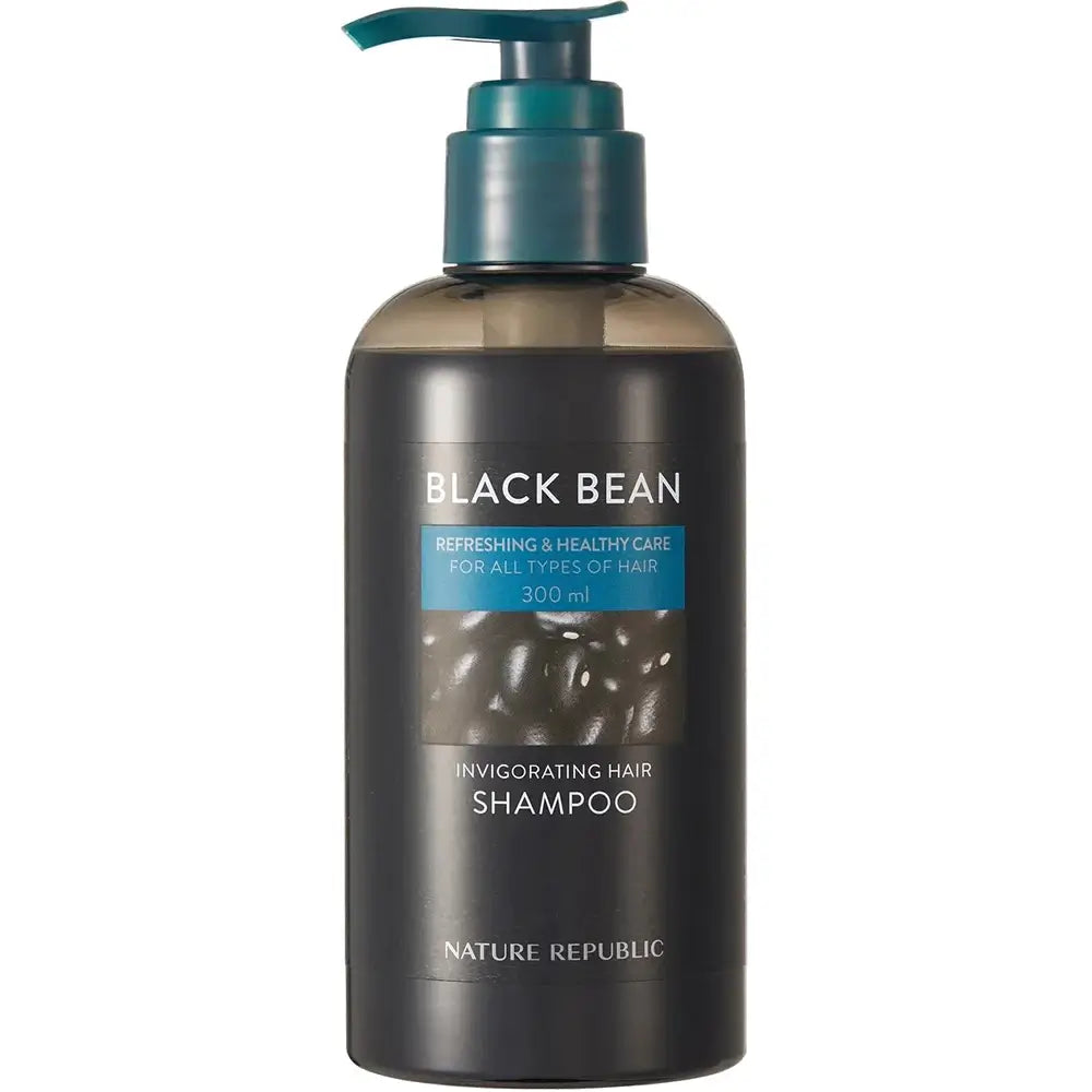 NATURE REPUBLIC Black Bean Sampon Revigorant cu Fasole Neagra - Fortificare si Hidratare Scalp, 300 ml