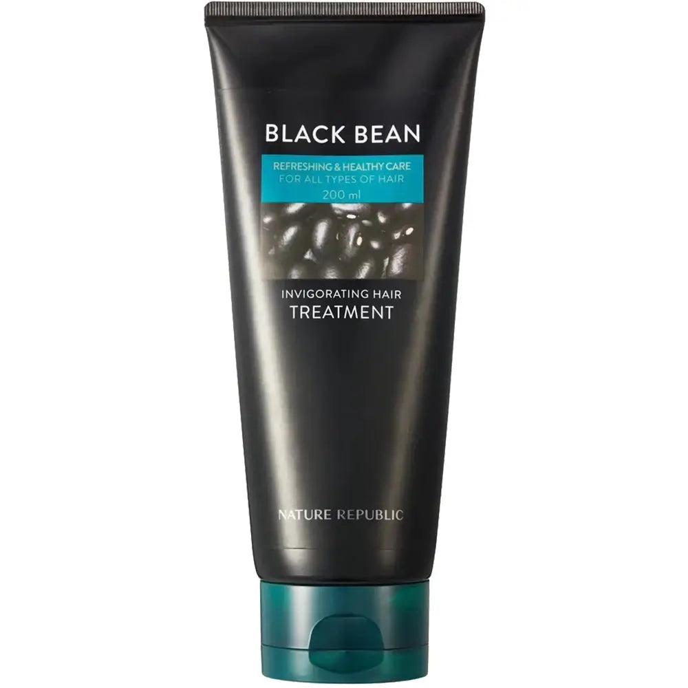 NATURE REPUBLIC Black Bean Haarbehandlung - Kopfhautpeeling und intensive Feuchtigkeitspflege, 200 ml