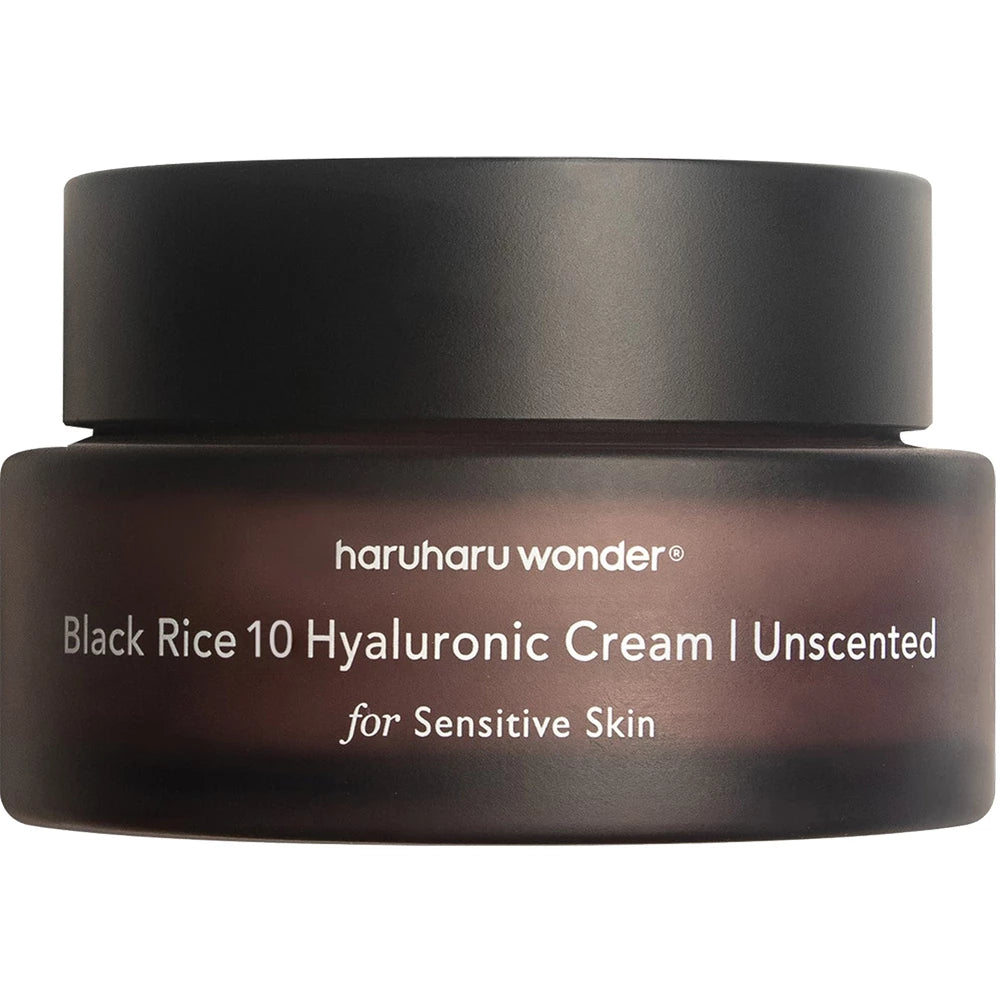 HARUHARU WONDER Schwarzer Reis 10 Hyaluronsäurecreme Ohne Duft Gesichtscreme - Feuchtigkeit & Beruhigung, 50 ml