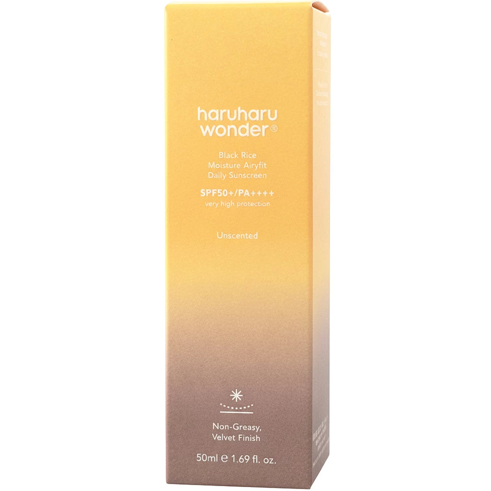 HARUHARU WONDER Black Rice Moisture Airyfit Sonnenschutzcreme - Feuchtigkeit und Schutz, 50 ml