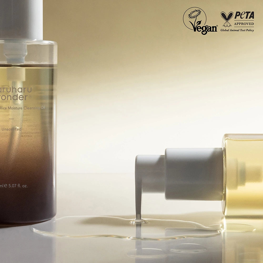 HARUHARU WONDER Schwarzer Reis Feuchtigkeit Reinigungsöl - Feuchtigkeitsspendend und schützend, 150 ml