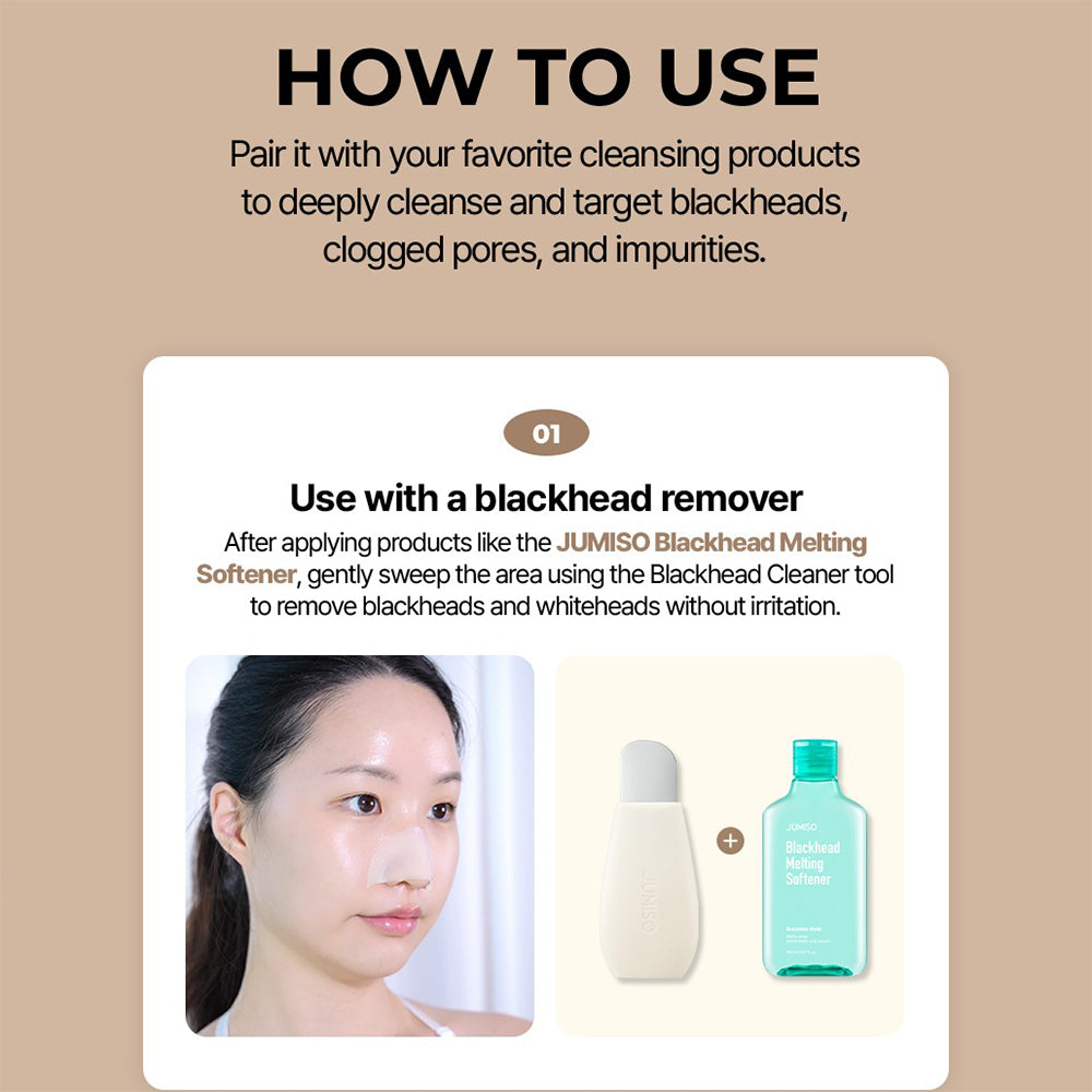 JUMISO Blackhead 2-in-1 Reiniger - Set zur Porenreinigung und Entfernung von Talg, Mitessern und Unreinheiten