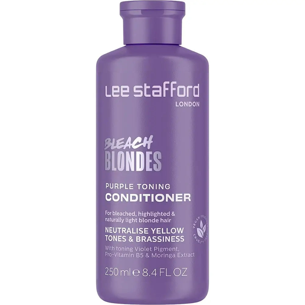 LEE STAFFORD Bleach Blondes Lila Tönungsconditioner - Conditioner mit Kamillenextrakt und Pro-Vitamin B5 zur Neutralisierung unerwünschter warmer Töne und zur Hydratisierung des Haares - 250 ml