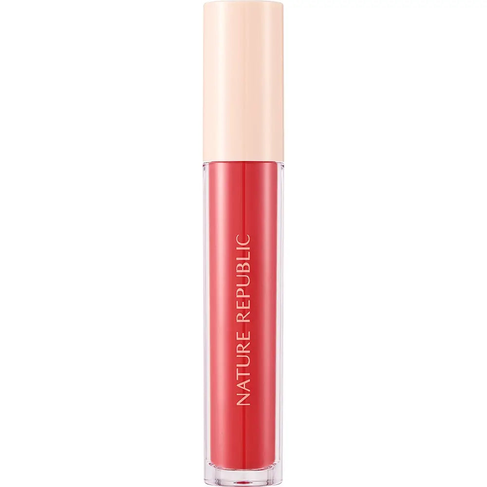 NATURE REPUBLIC By Flower Nuancier Gel für die Lippen 04 Lovey Pink - Intensive Feuchtigkeit und leuchtende Farbe, 4,5g