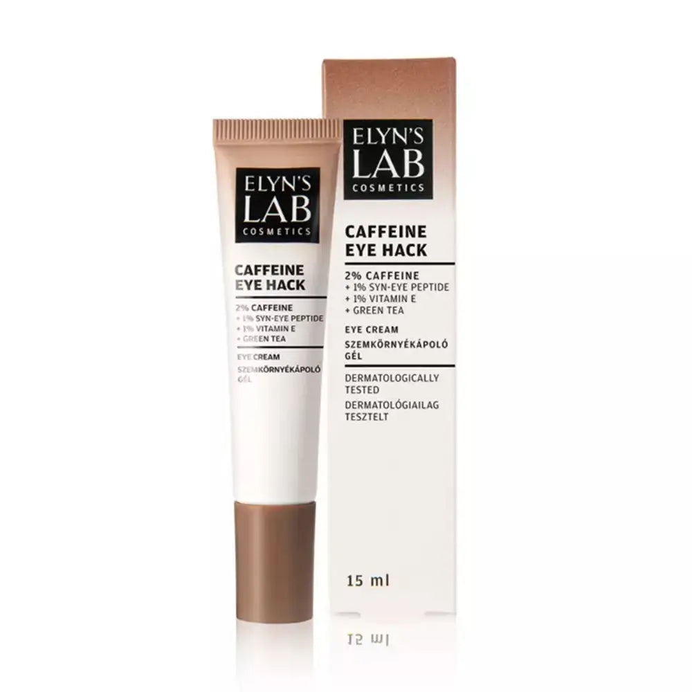 ELYN'S LAB Koffein-Boost Augencreme mit Koffein SYN-EYE Vitamin E - Gegen Augenringe und intensive Feuchtigkeitsversorgung, 15 ml