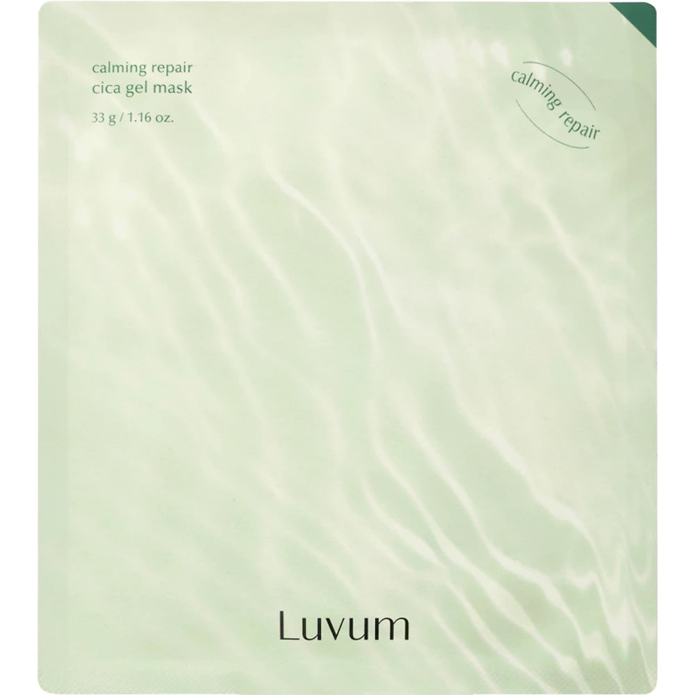 LUVUM Beruhigende Reparatur Cica Gel-Maske - Gesichtsmaske mit Centella Asiatica und Ceramiden zur Reduzierung von Rötungen und zur Förderung des Hautkomforts - 33g