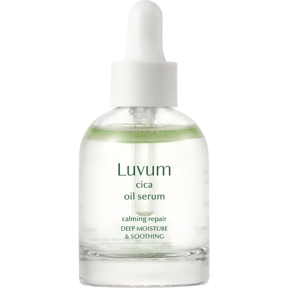 LUVUM Beruhigendes Repair Cica Öl Serum - Gesichtsserum mit Centella Asiatica Extrakt und Ceramid NP zur Beruhigung empfindlicher und gereizter Haut und zur Stärkung der Hautbarriere - 30 ml