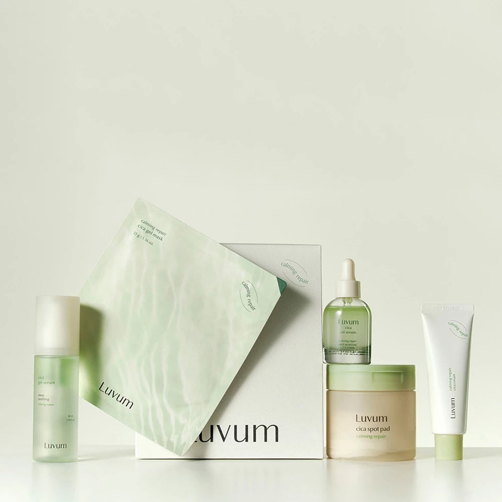 LUVUM Beruhigendes Reparatur Cica Spot Pad - Gesichtstoner mit Centella Asiatica und Panthenol, der hilft, Rötungen und Reizungen zu lindern und den Hautkomfort zu erhalten - 60 Stück