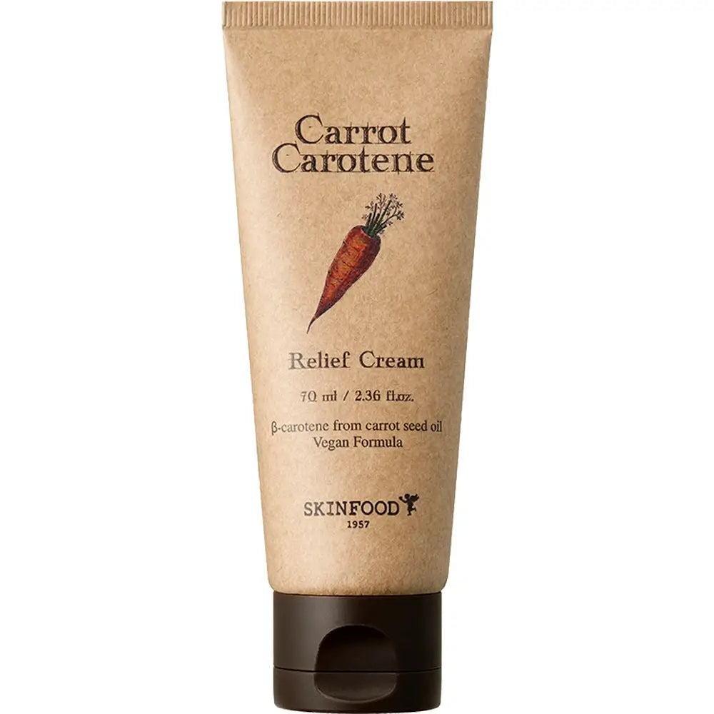 SKINFOOD Karotten-Carotin-Pflegecreme - Gesichtscreme mit Karottenextrakt und Karottensamenöl zur Feuchtigkeitsversorgung und Beruhigung empfindlicher Haut - 70 ml
