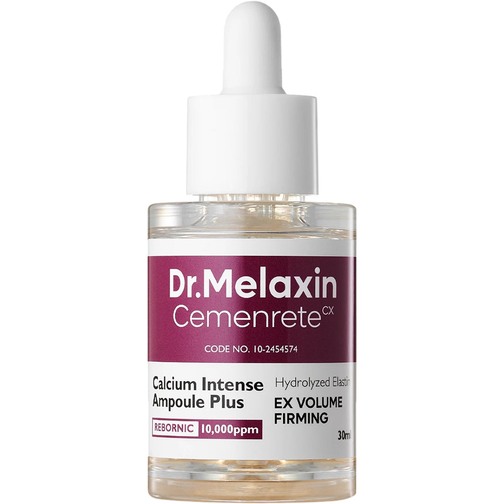 Dr. Melaxin Cemenrete Calcium Intense Ampoule Plus - Gesichtsserum mit Calciugluconat und Adenosin zur Stärkung der Hautstruktur und Verbesserung von feinen Linien - 30 ml