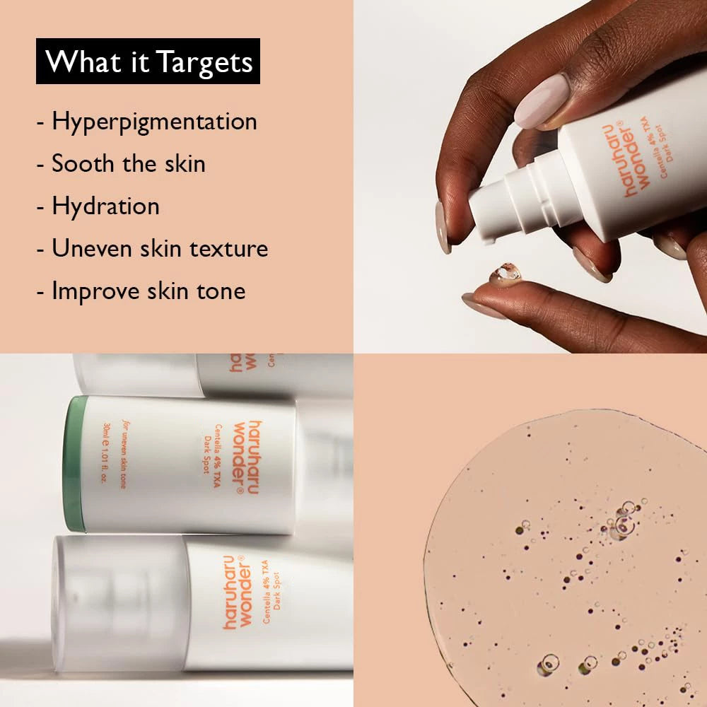 HARUHARU WONDER Centella 4% TXA Dark Spot Go Away Serum Hautserum - Helligkeit und Beruhigung, 30 ml