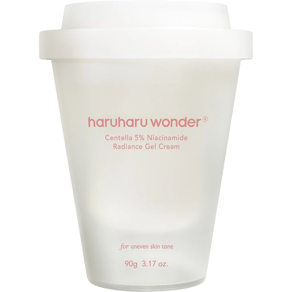 HARUHARU WONDER Centella 5% Niacinamid Glanz Gel-Creme Gesichtscreme - für Strahlkraft und Feuchtigkeit, 90 gr