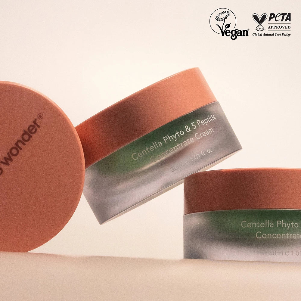 HARUHARU WONDER Centella Phyto und 5 Peptid Konzentrat Creme Gesichtspflege - Feuchtigkeit und Festigkeit, 30 ml