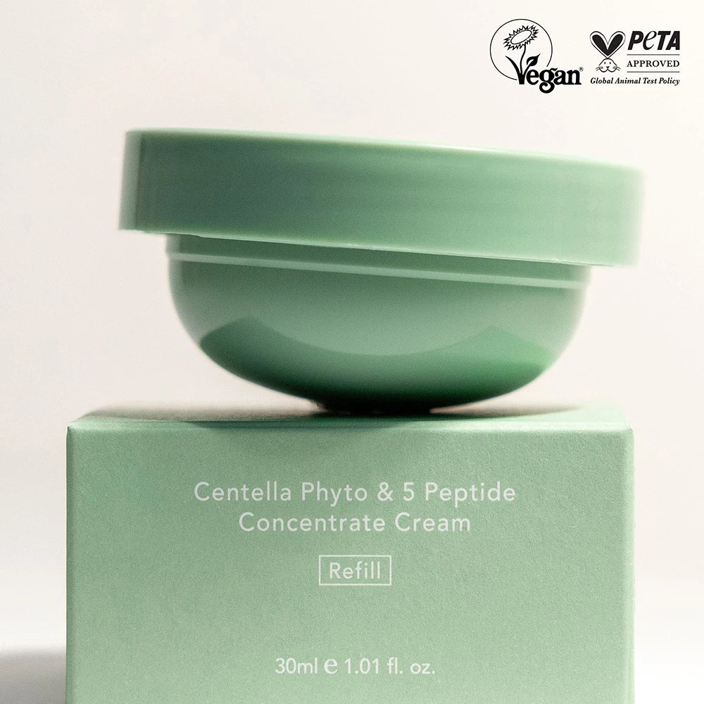 HARUHARU WONDER Centella Phyto und 5 Peptid Konzentrat Creme Nachfüllung Gesichtscreme - Feuchtigkeit und Festigkeit, 30 ml